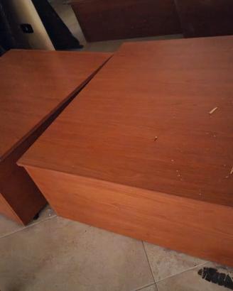 3 pedane in legno 