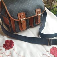 Borsa Pollini Heritage Logo Classic nero/cuoio