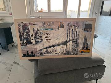 Quadro Moderno Audrey Hepburn -(107x57 cm)