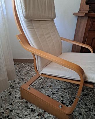 Poltrona IKEA POÄNG rialzata su misura