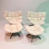 Poltrona HUSK bianca B&BITALIA