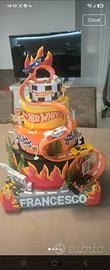 torta scenografica hotwheels 