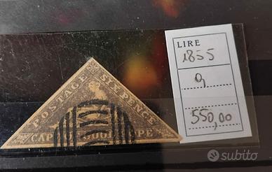 Francobolli Cape of Good Hope del 1855. pezzi 7