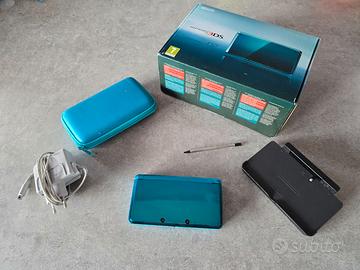 Nintendo 3DS Aqua Blue + Caricatore Originale + Do