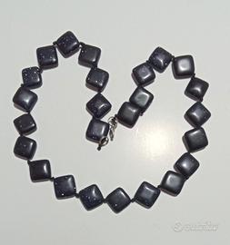 collana in pietra di luna blu 