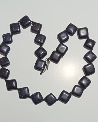 collana in pietra di luna blu 