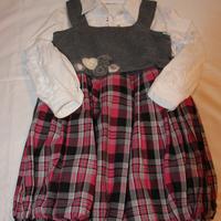 Splendido abito bimba 122cm NUOVO