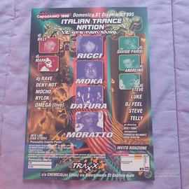 flyer discoteca trax.x project ultimo dell anno 95