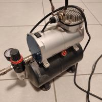mini compressore silenziato aerografo fengda 186