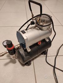 mini compressore silenziato aerografo fengda 186