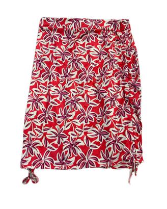 Gonna rossa fantasia tropicale