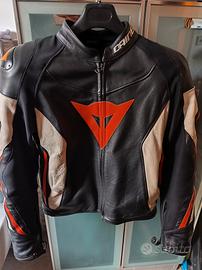 giubbotto moto Dainese pelle taglia 48