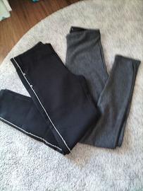Set due pantaloni leggins Zara taglia M