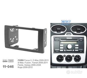 TELAIO NERO RADIO 2-DIN PER FORD FOCUS C-MAX S-MAX