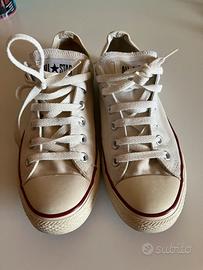 Scarpe sneakers bianche Converse tg 41 Abbigliamento e Accessori In vendita a Salerno