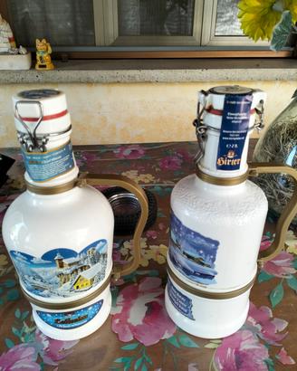 Bottiglie di birra decorate