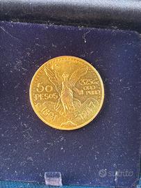 Moneta 50 pesos oro