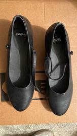 Scarpe Camper nere in pelle con tacco