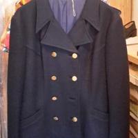 Cappotto corto donna in lana doppiopetto anni '70