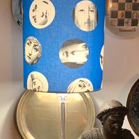 Lampada paralume stoffa Fornasetti tema variazioni