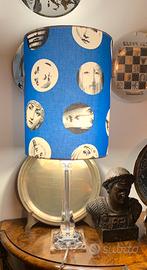 Lampada paralume stoffa Fornasetti tema variazioni