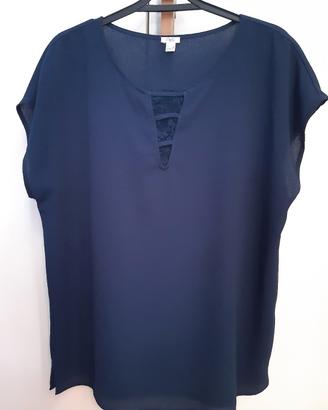 Blusa smanicata blu donna Ovs Taglia 48
