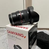 obiettivo Samyang 14mm f/2.8 per fujifilm