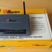 Router Hamlet ADSL2+ WiFi e switch LAN integrato