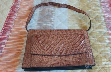 BORSA IN COCCODRILLO  VINTAGE USATA POCHISSIMO