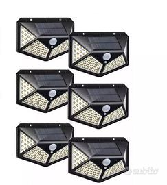 6X FARETTI DA ESTERNO FARETTO CON LUCI LED  PANNEL