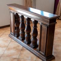 Balaustra artigianale in legno massello anni ’80