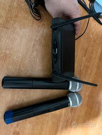 Coppia radiomicrofoni con ricevitore