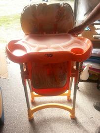 seggiolone pappa nanna bimbi plastica regolabile