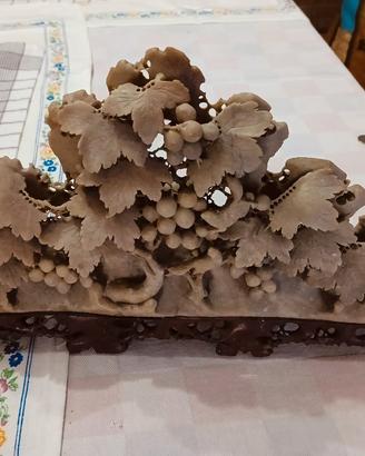 Scultura cinese in pietra saponaria 