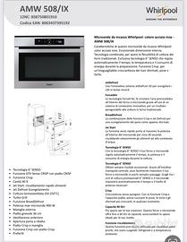 Forno compatto Whirpool