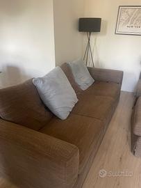 Divano componibile marrone