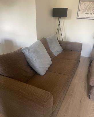 Divano componibile marrone