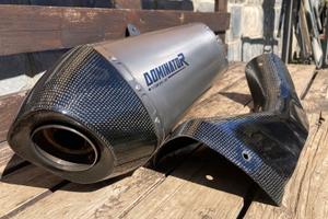 Scarico ( Titanio e Carbonio)Honda Africa Twin