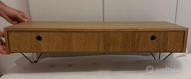 Mensola con cassetto in legno