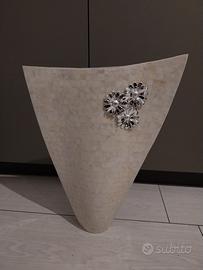 Vaso in madreperla e argento