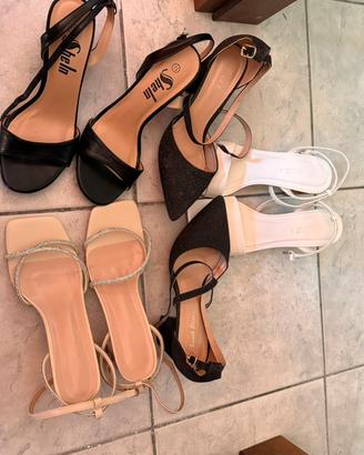 Sandali con tacco numero 38