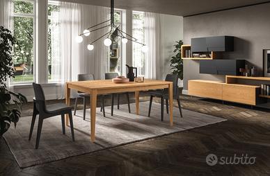 Tavolo Rovere Massello Allungabile Made in Italy