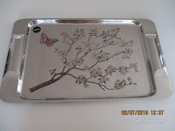 Vassoio fiorato vintage "Vemi".