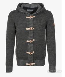 Cardigan con cappuccio da uomo