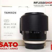 Usato tamron 85mm f/1.8 di vc usd canon ef