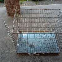 GABBIA TRASPORTINO PIEGHEVOLE PER CANE