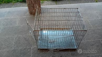 GABBIA TRASPORTINO PIEGHEVOLE PER CANE