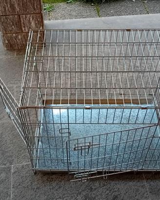 GABBIA TRASPORTINO PIEGHEVOLE PER CANE