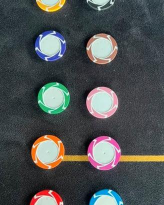 FICHES DA POKER PROFESSIONALI IN CLAY 14g