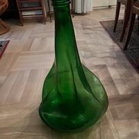 Damigiana in vetro verde da arredo